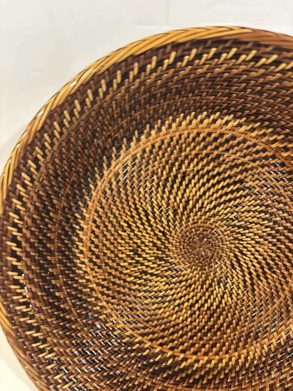 Handmade handwoven round